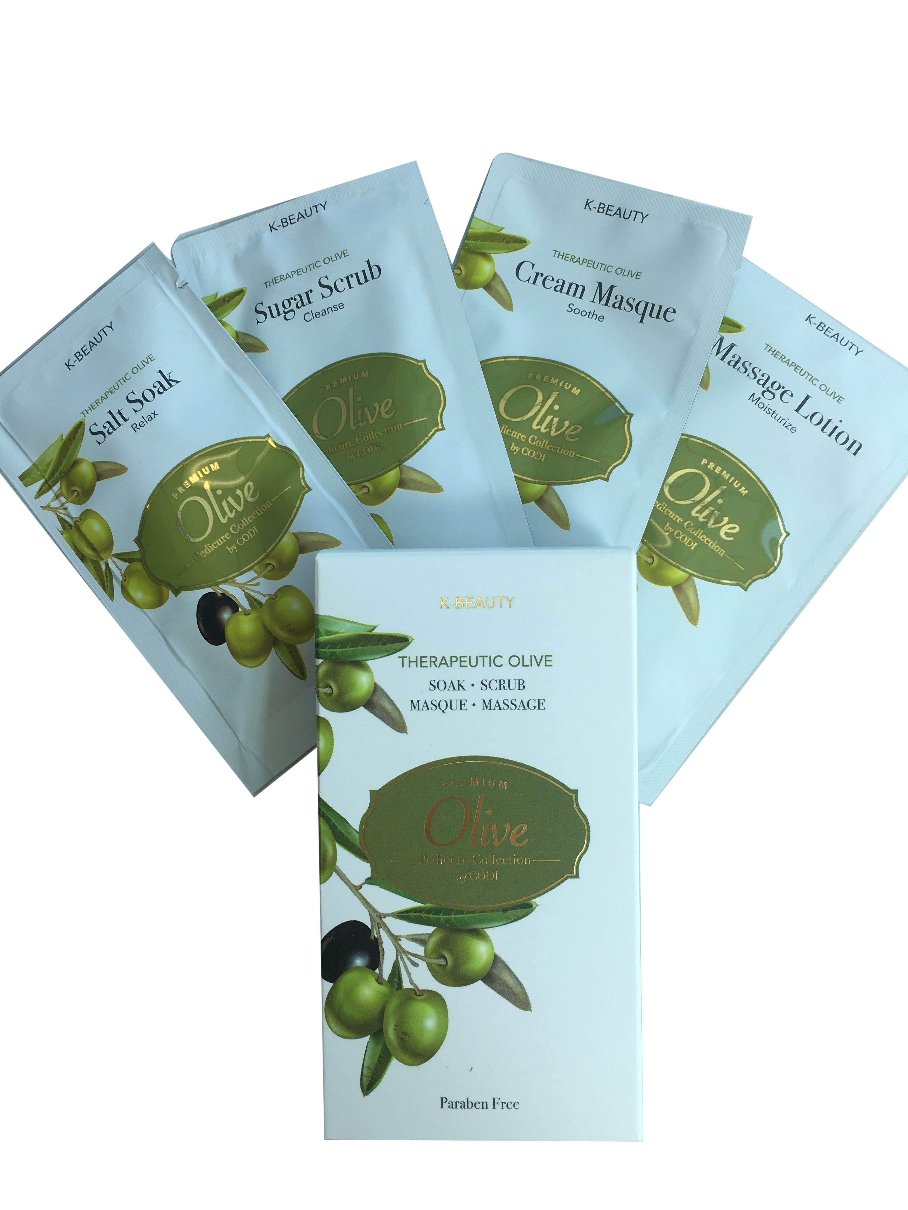 Codi K-Beauty Premium Pedicure Collection Deluxe 4 Steps - Olive - Kit