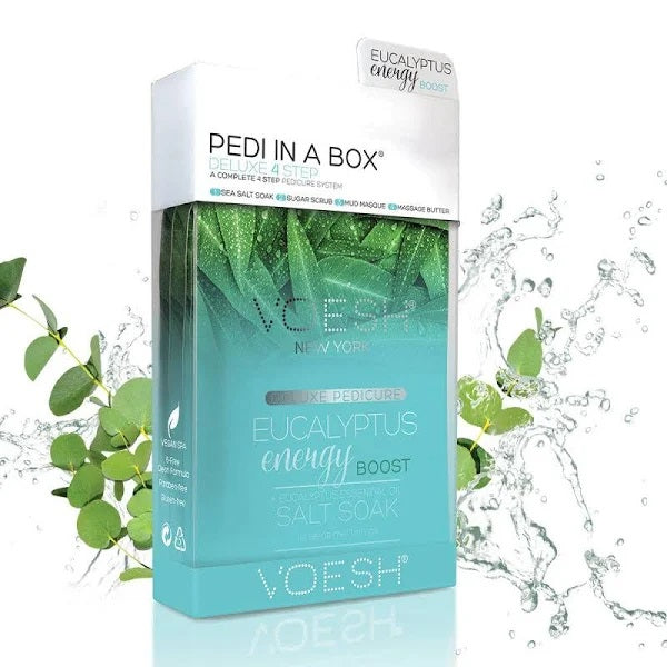 VOESH Deluxe Pedicure 4 Step - Eucalyptus Energy Boost - Kit