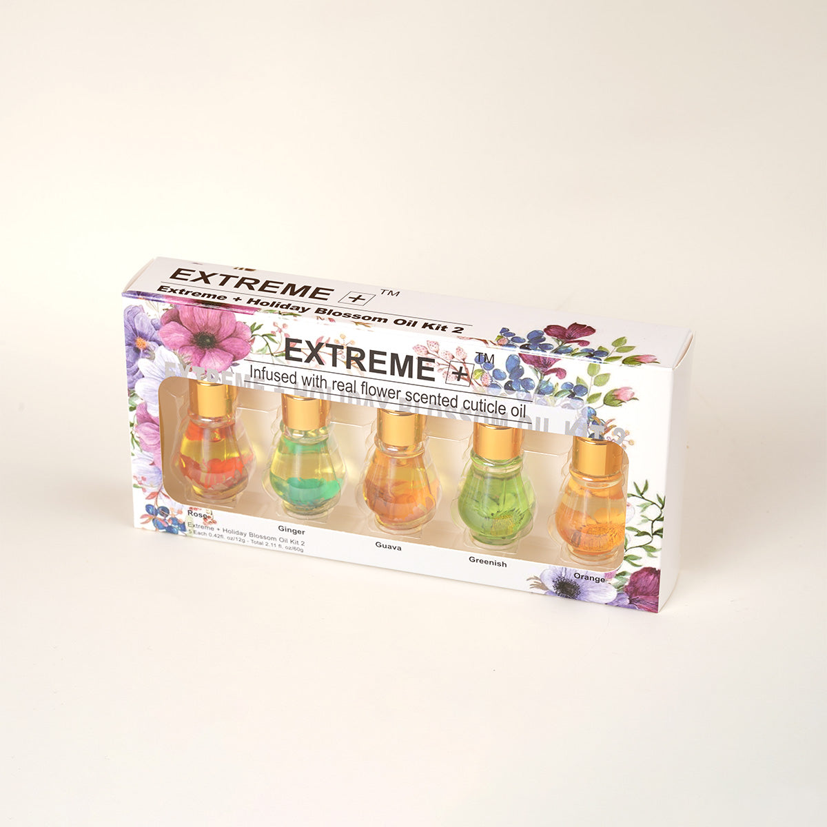 EXTREME+ Holiday Oil Kit with Dropper, Lavender, Strawberry, Lemon, Jasmine, Pear