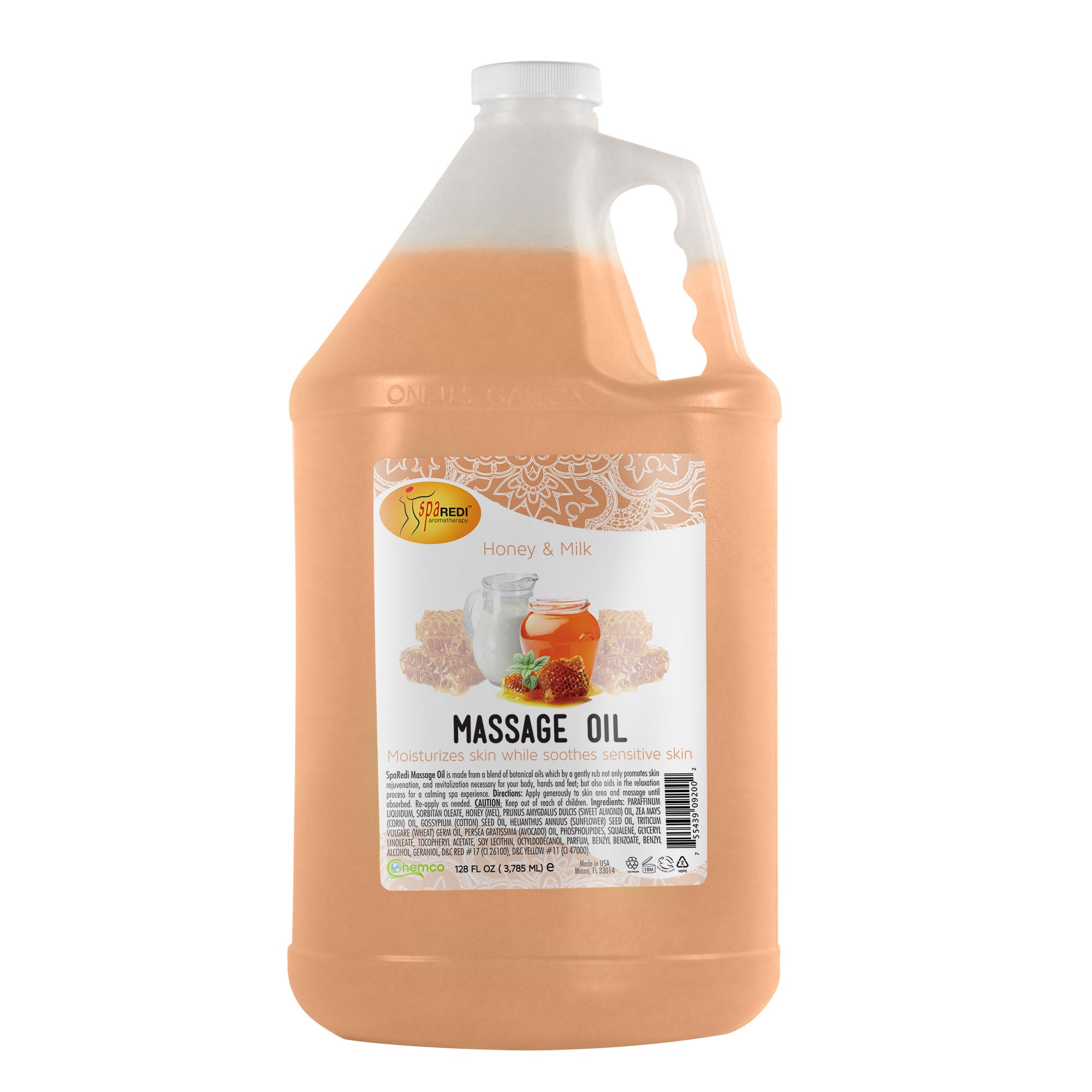 Chemco Pro Nail Massage Oil - Milk & Honey - Gallon