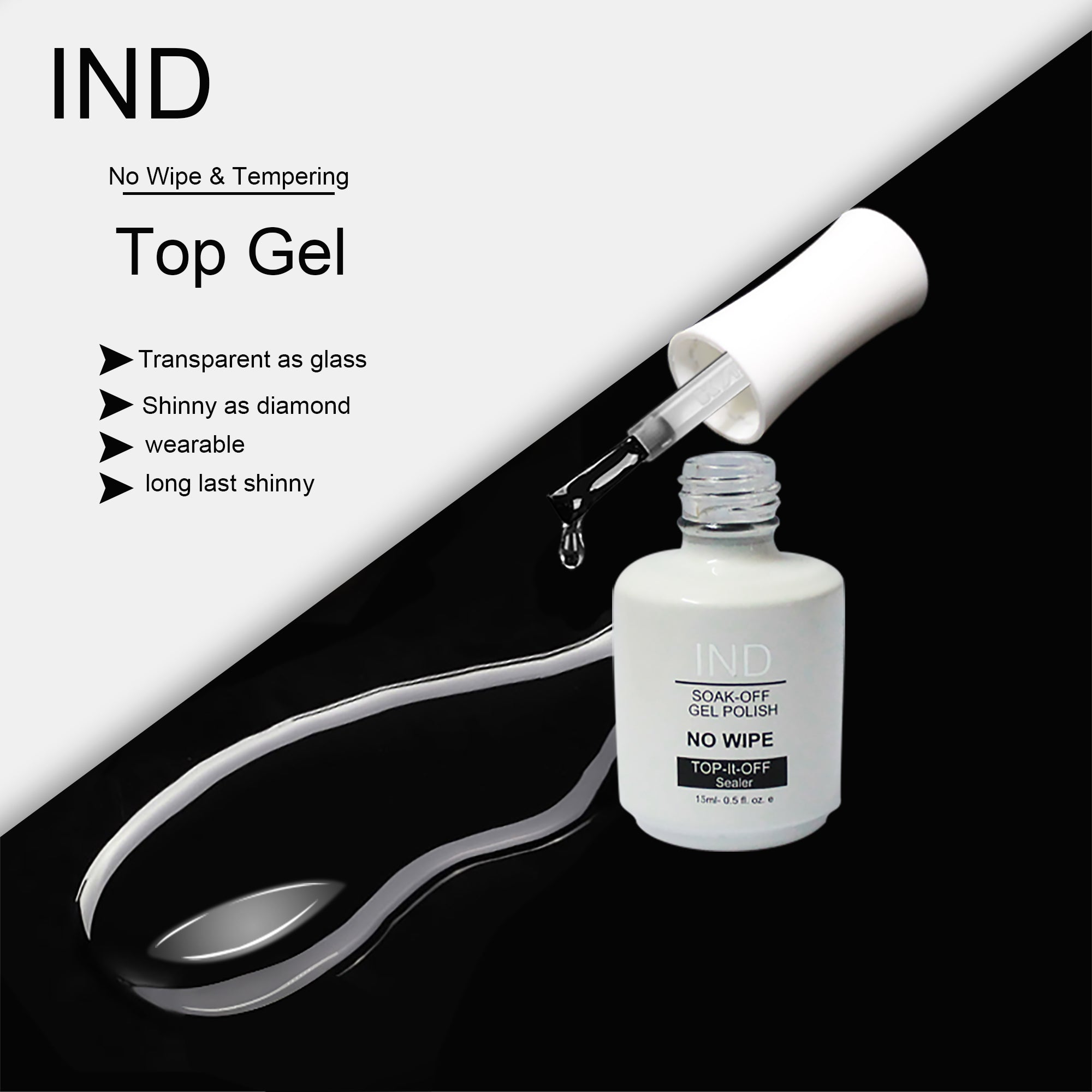 IND Top It Off Non-Wipe Gel 8oz