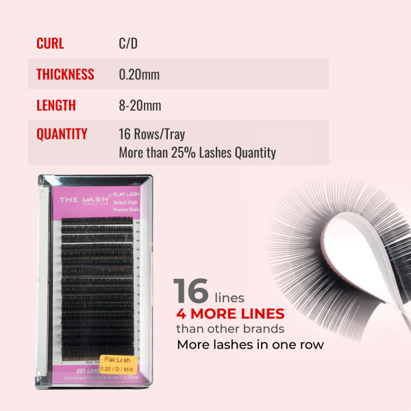 Flat Lash (Ellipse) - C - 10mm