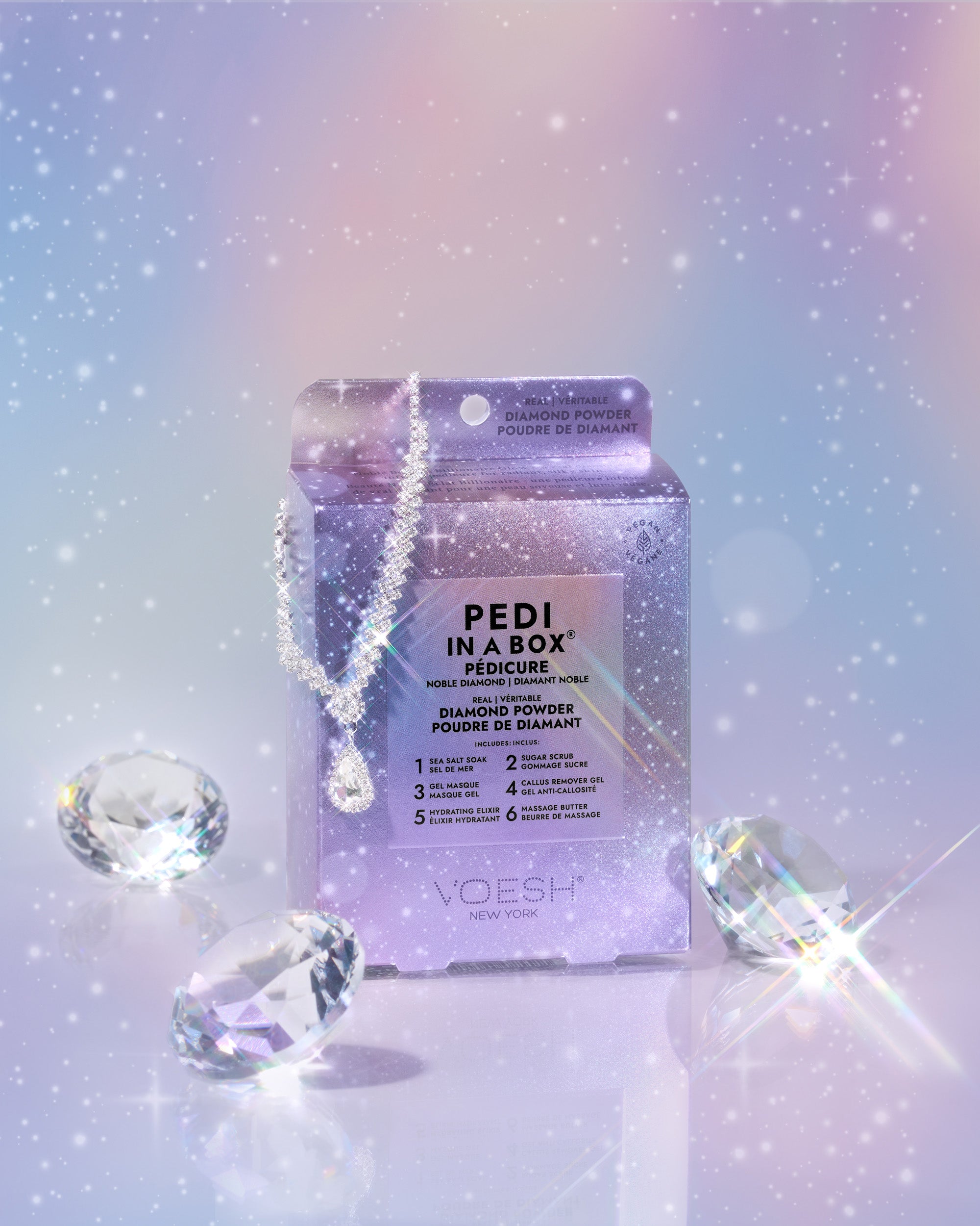 Voesh Diamond Pedi in a Box 6 Steps - Case of 30
