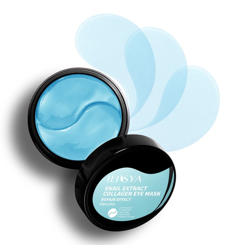 --Collagen Eye Mask 24K Gold Eye Patch Seaweed Eye Dark Circles Anti-Puffiness Anti-Aging Moisturizing Eyes--60Pcs