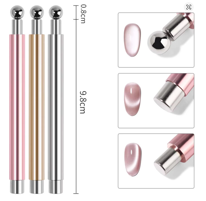 Extreme+ Magnet Cat Eye Magnetic Ball Aluminum Handle Cylindrical (Mixed Color)