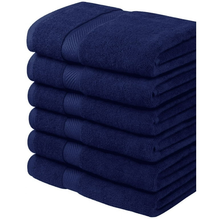 Extreme+ 100% Cotton Towel  - Navy Blue 16x29 - Pack of 12 (3Lbs)