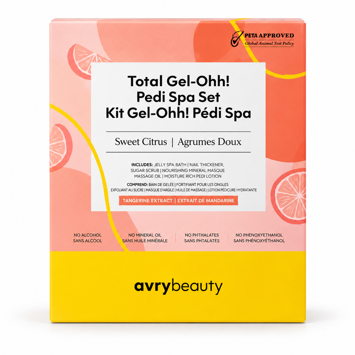 Avry Beauty Gel-Ohh Pedicure 5 Steps - Sweet Citrus - Kit