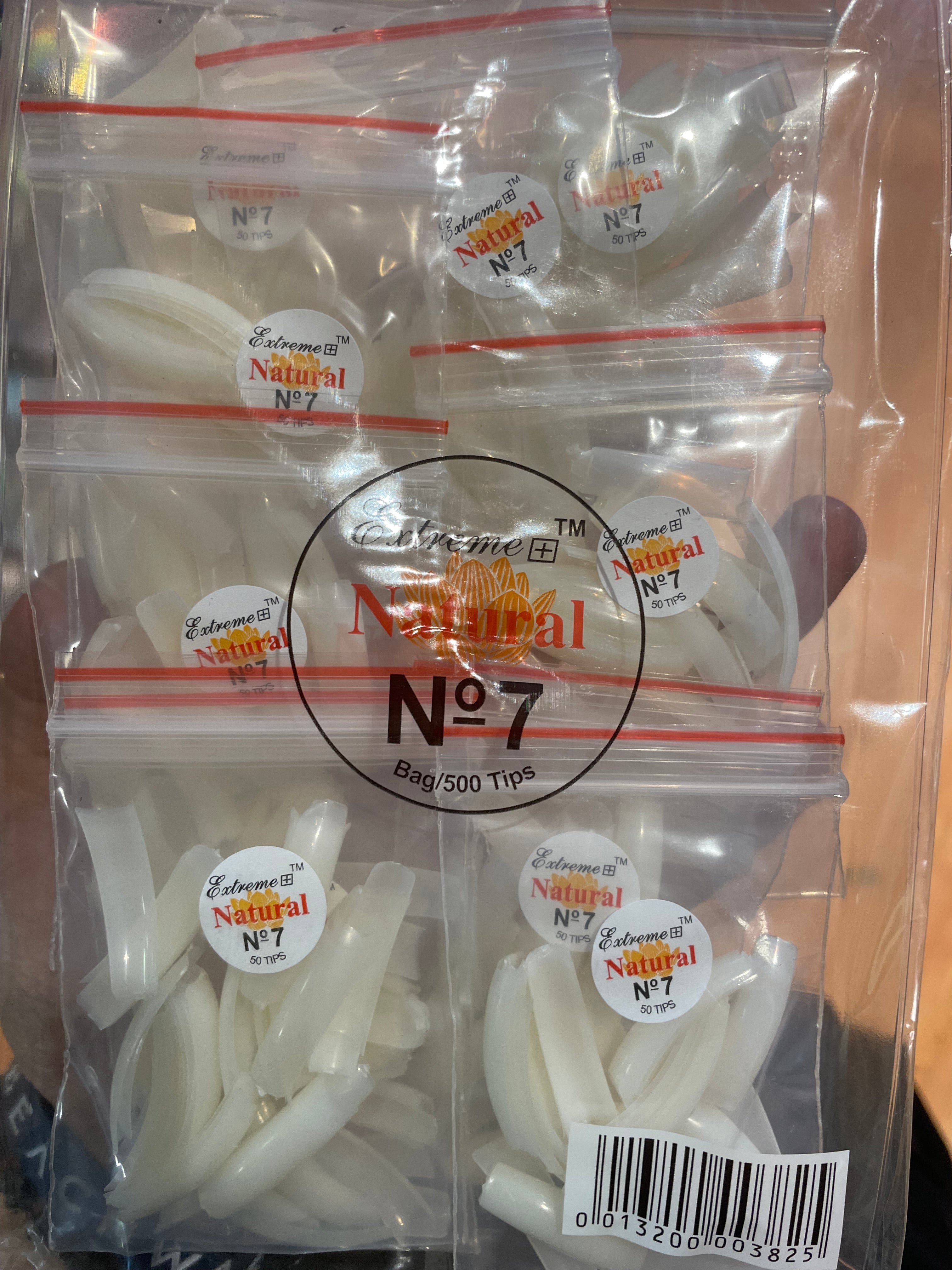 EXTREME+ Natural Tips # 7 - bag/500tips