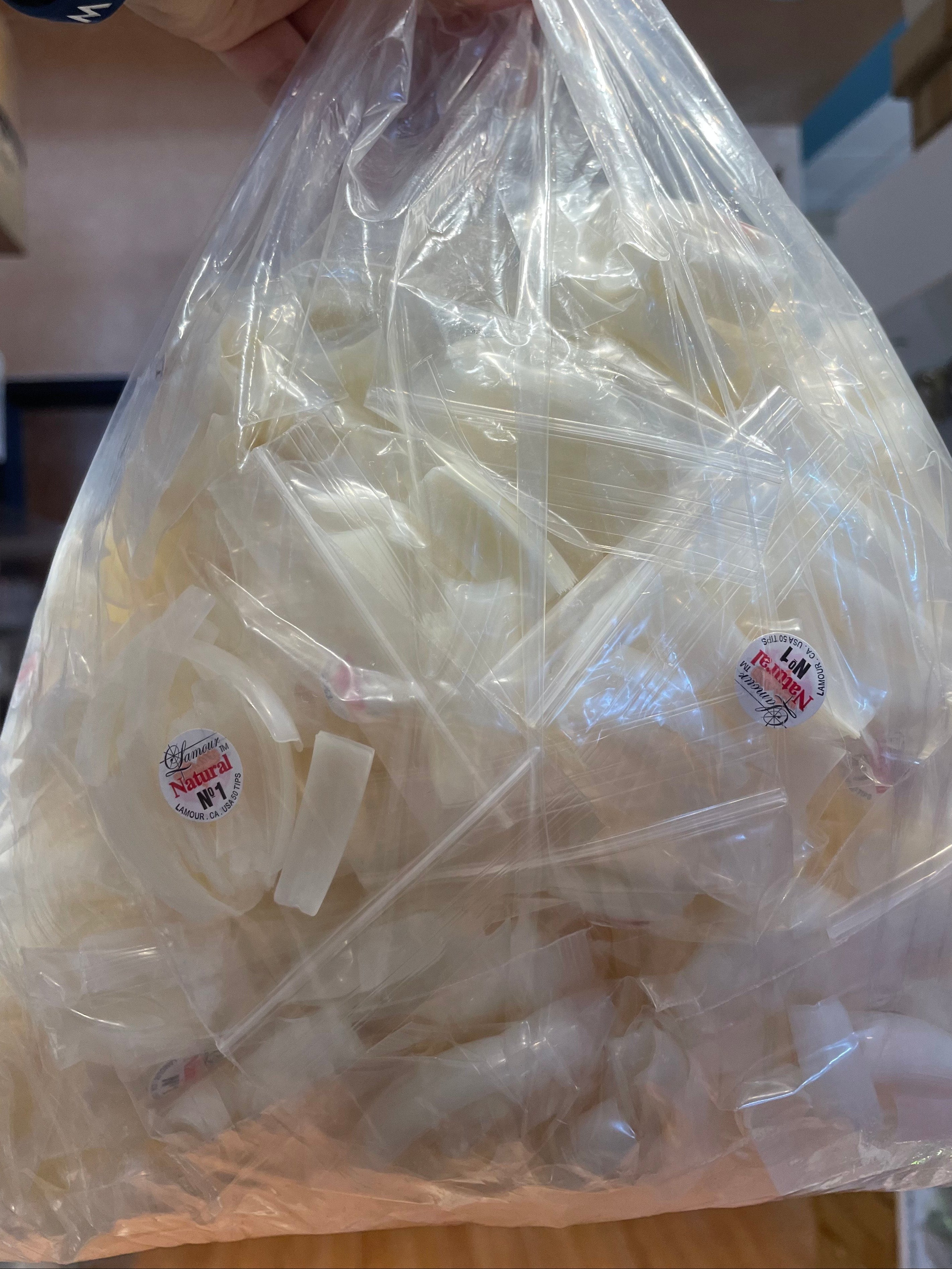 Lamour Natural Tips # 1 - Big Bag / 5000 Tips