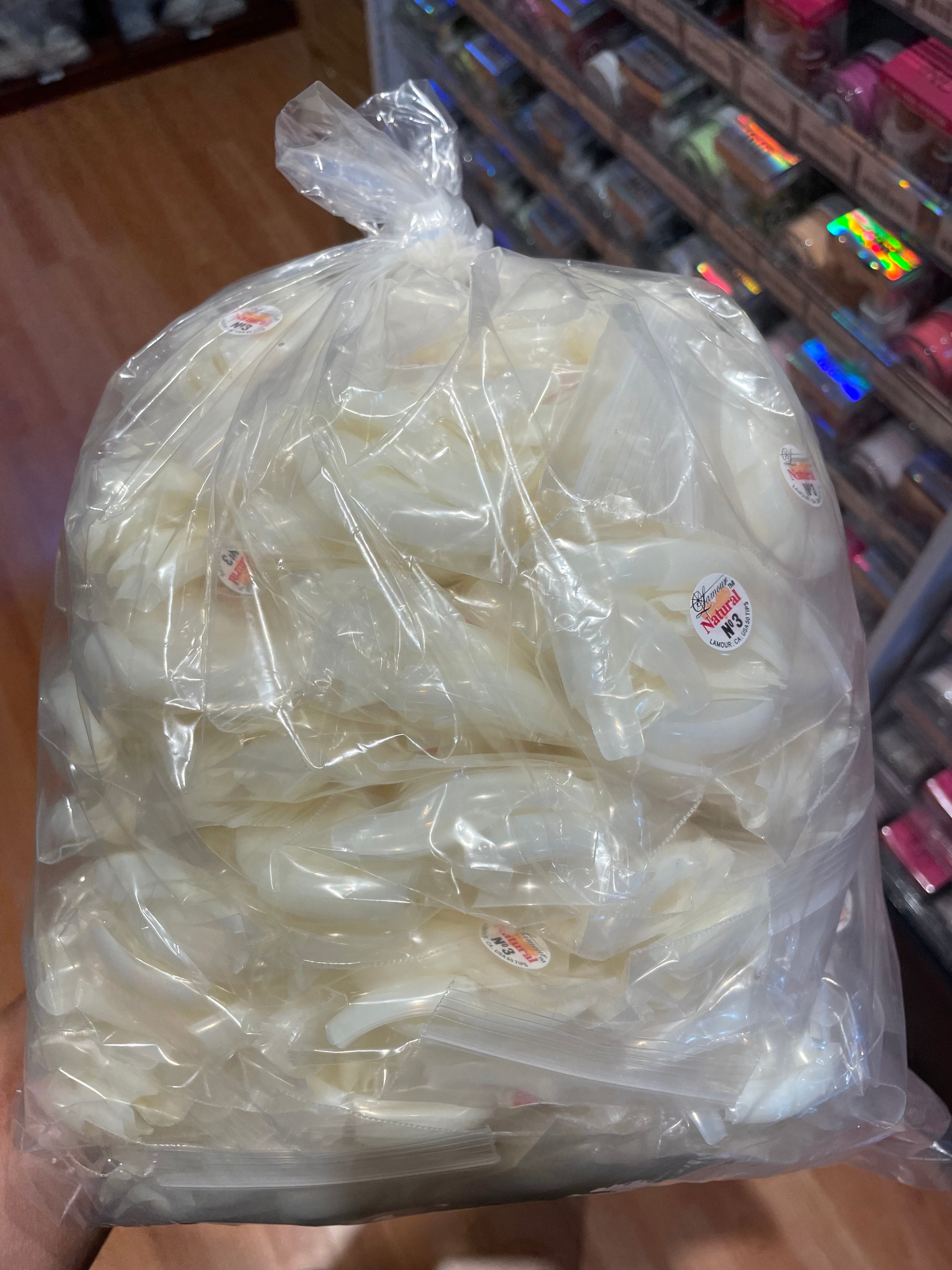 Lamour Natural Tips # 3 - Big Bag / 5000 Tips
