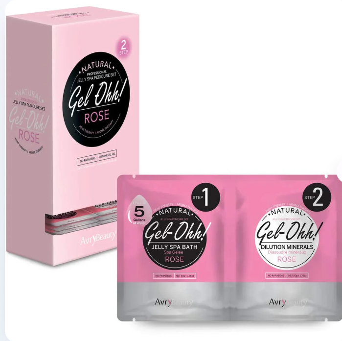 Avry Beauty Gel-Ohh Jelly Spa Bath - Rose - box of 30