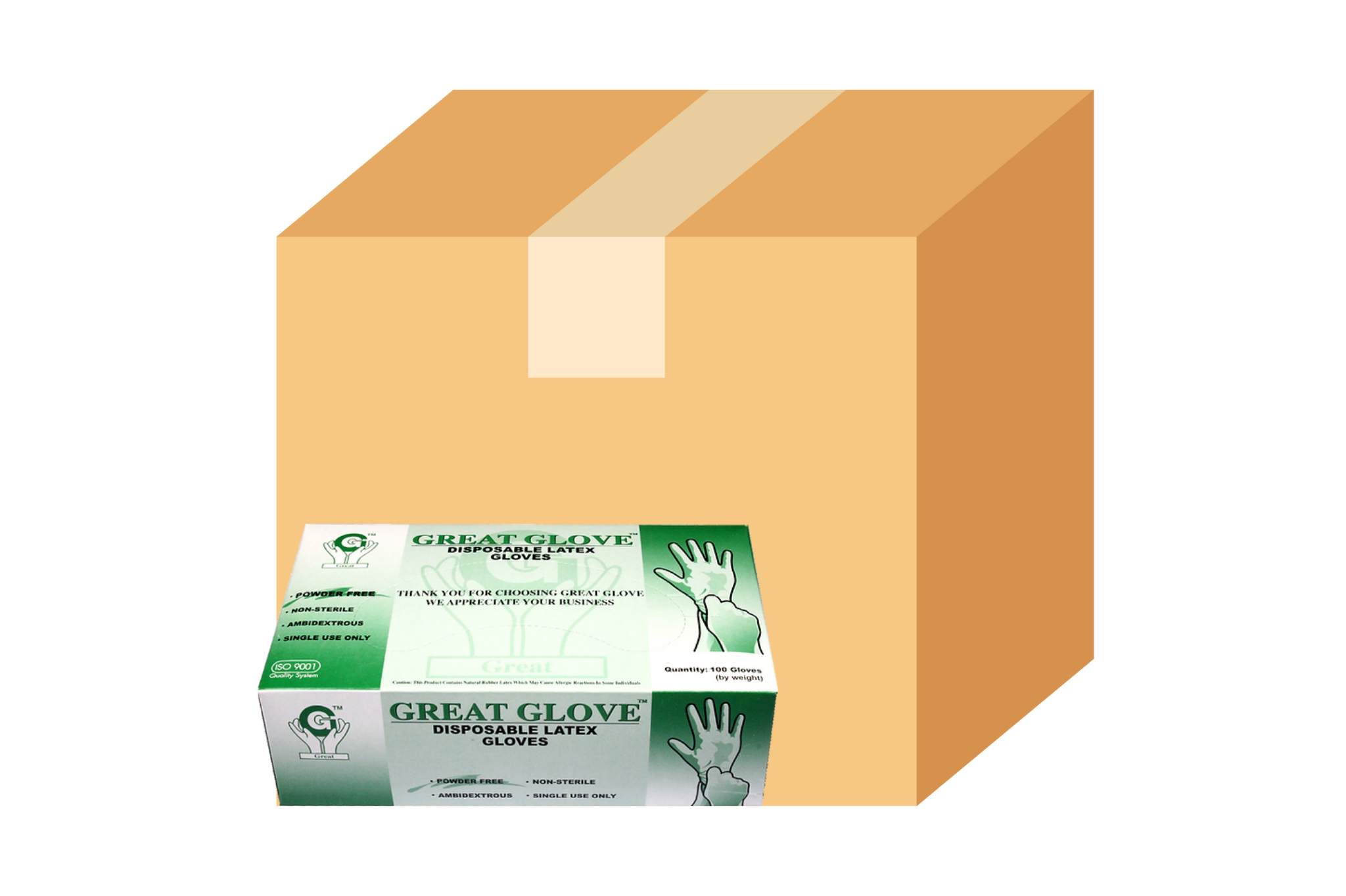 Great Latex Gloves, Powder Free Exam Gloves - Small_ LMT 2Cases