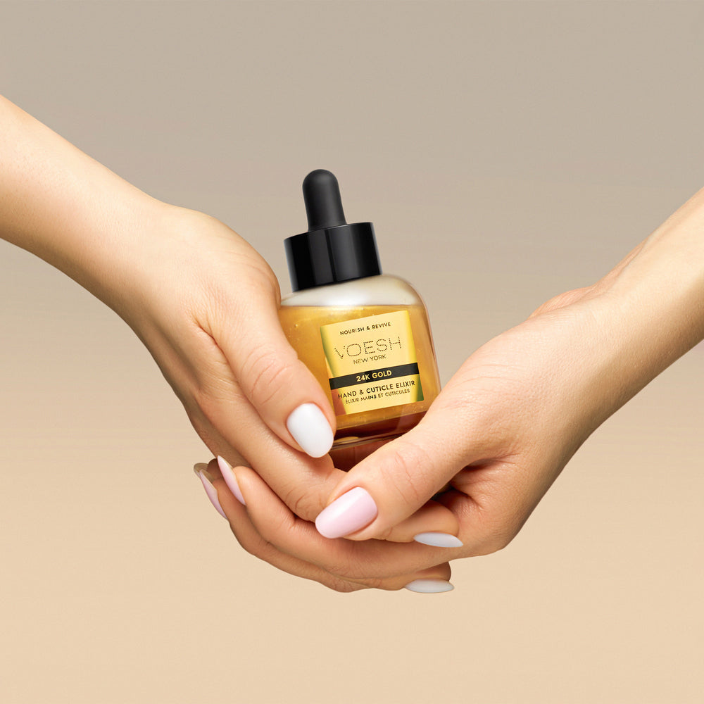 Voesh Hand & Cuticle Serum 24K Gold (50ml/ 1.69 Fl.Oz) - Bottle