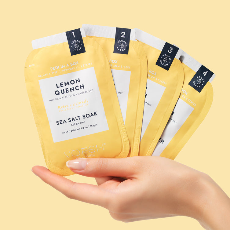 VOESH Deluxe Pedicure 4 Step - Lemon - Case of 50