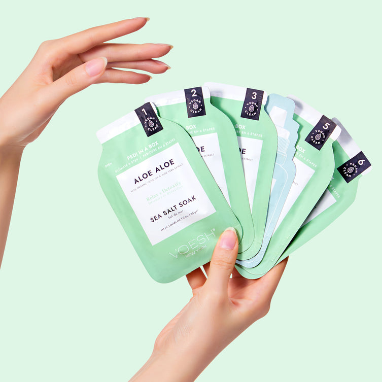 VOESH Pedi In a Box Ultimate 6 Step -  Aloe Aloe - Case of 30