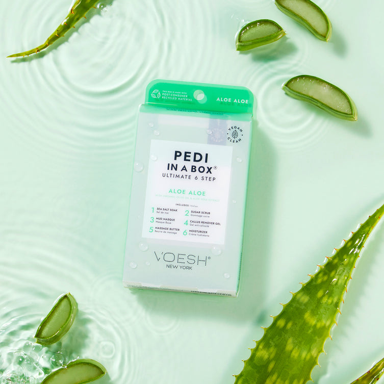 VOESH Pedi In a Box Ultimate 6 Step -  Aloe Aloe - Case of 30