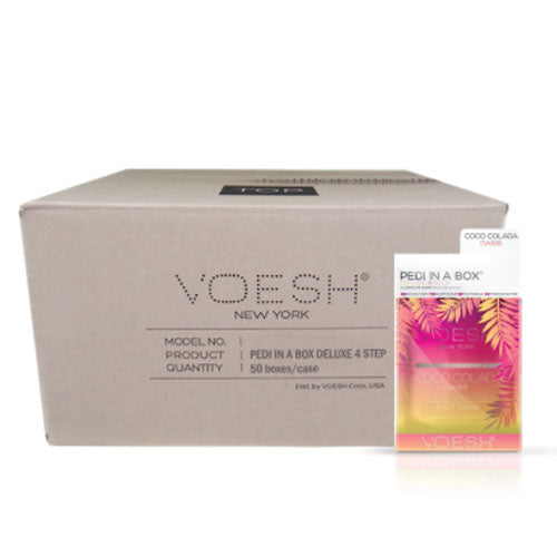 VOESH Deluxe Pedicure 4 Step - Coco Colada Oasis - Case of 50