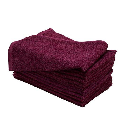 Extreme+ 100% Cotton Towel  - Burgundy 16x29 - Pack of 12 (3Lbs)