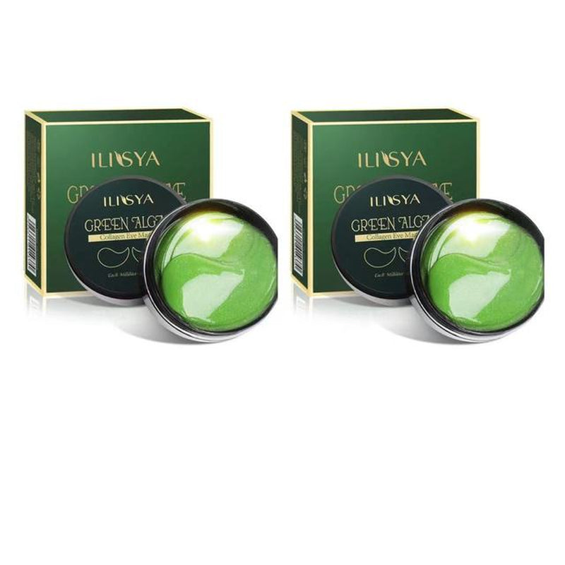 --Collagen Eye Mask 24K Gold Eye Patch Seaweed Eye Dark Circles Anti-Puffiness Anti-Aging Moisturizing Eyes--60Pcs