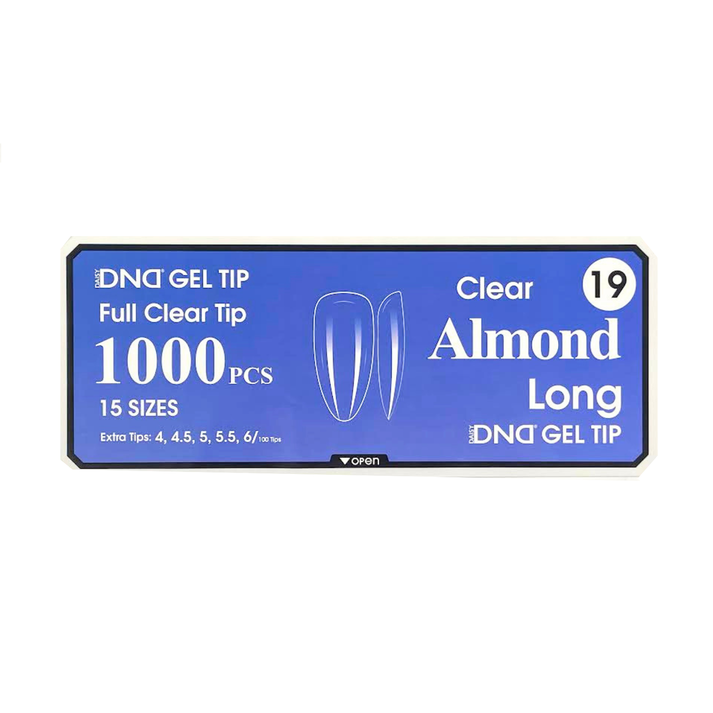 DND Clear Almond Long Gel Tip