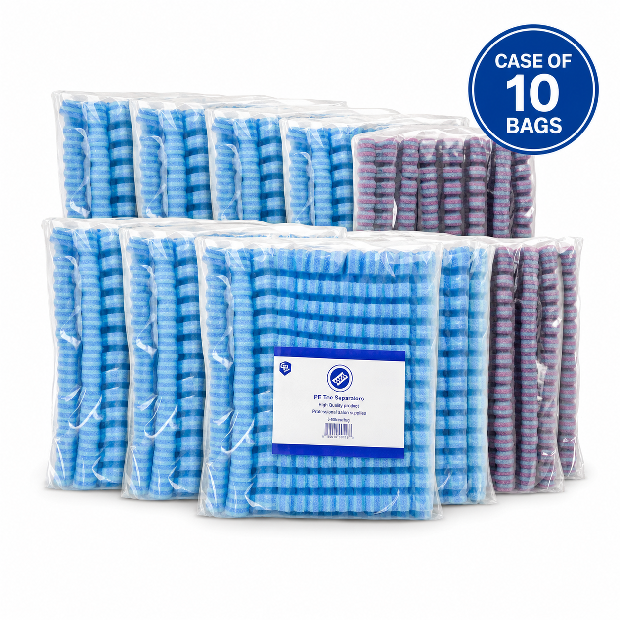 PE Soft Toe Separators - Case of 10 Bags