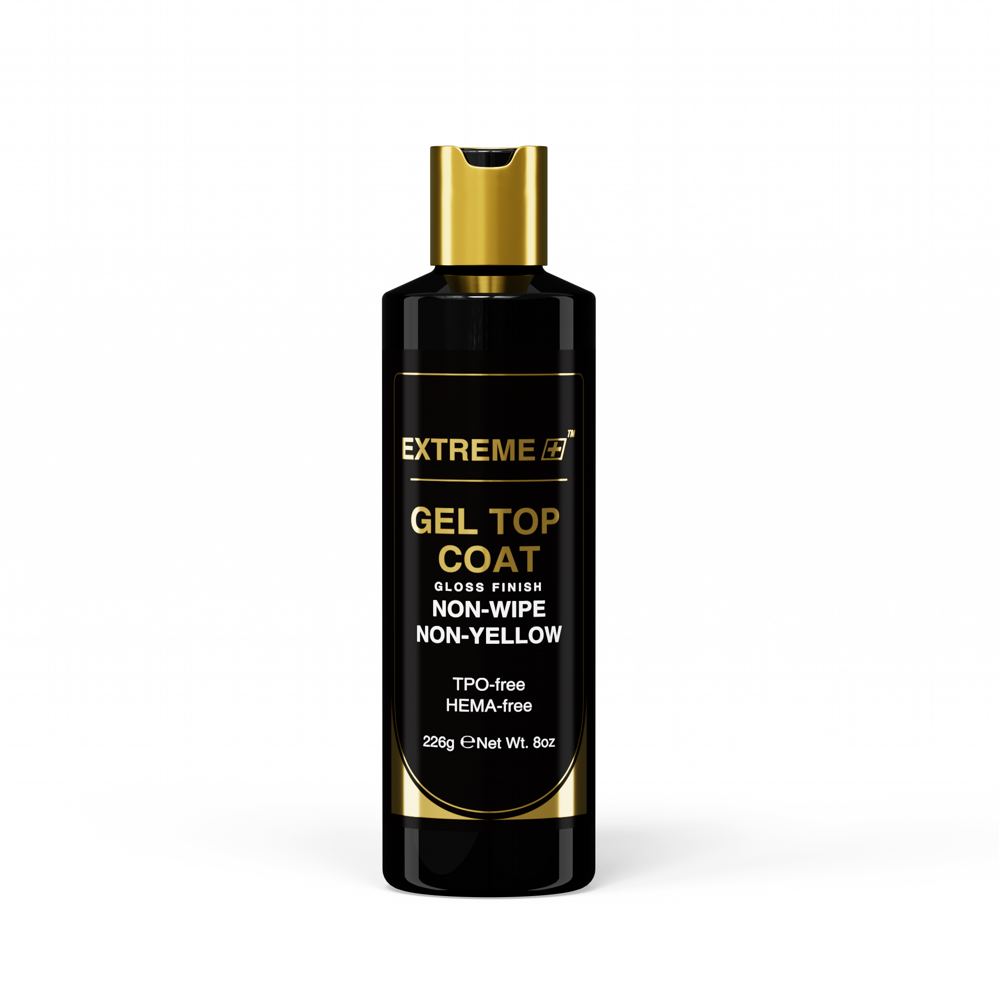 Extreme+ Top Gel Gloss Finish Non Wipe HMF_ 8 oz (free 0.5oz )