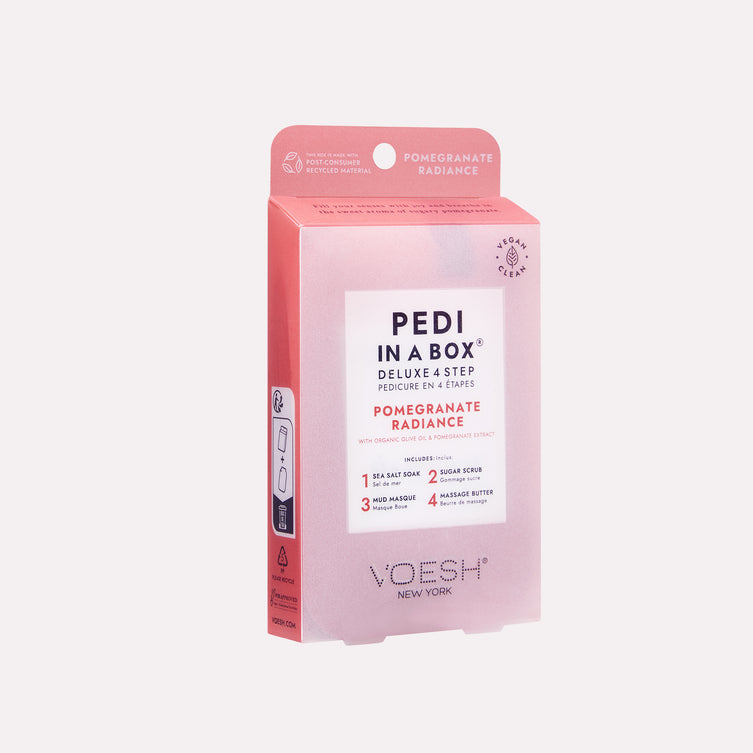 VOESH Deluxe Pedicure 4 Step - Pomegranate  Radiance - Case of 50