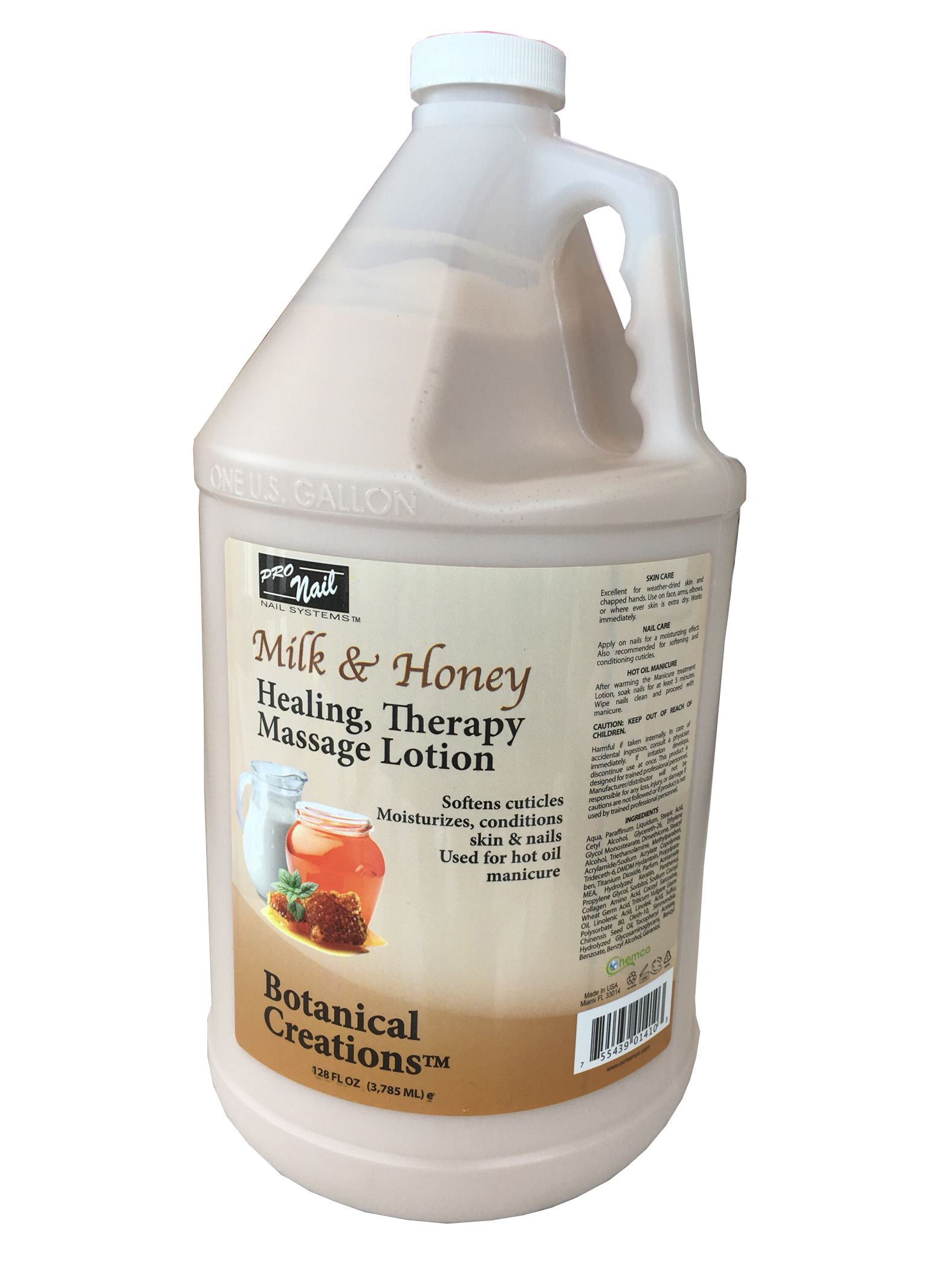 Chemco Pro Nail Lotion - Milk & Honey - Case of 4
