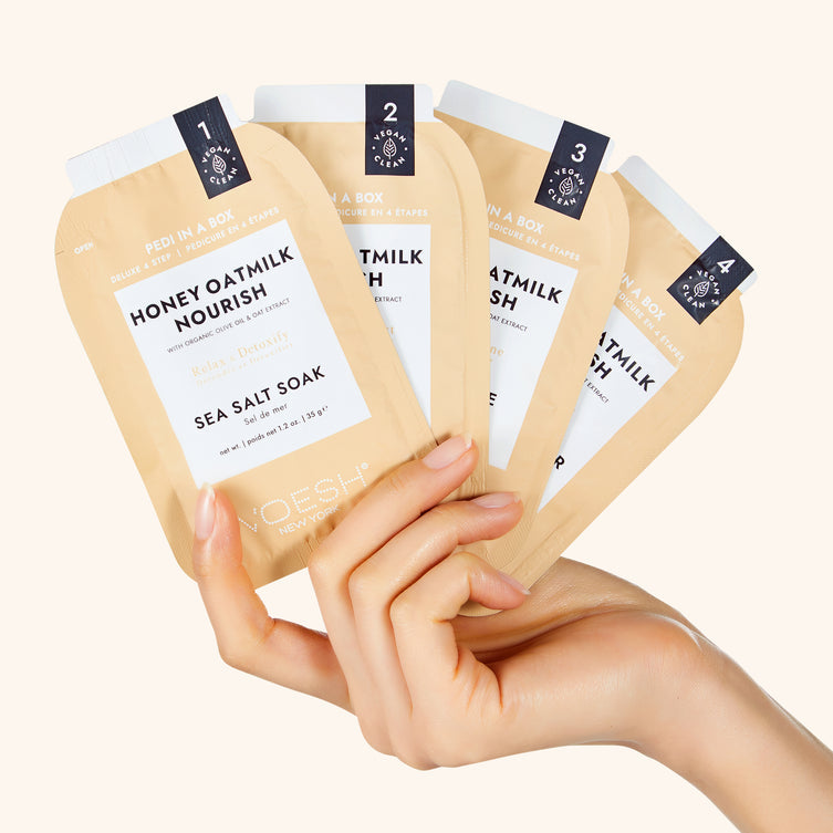 VOESH Deluxe Pedicure 4 Step - Honey Oatmilk Nourish - Kit