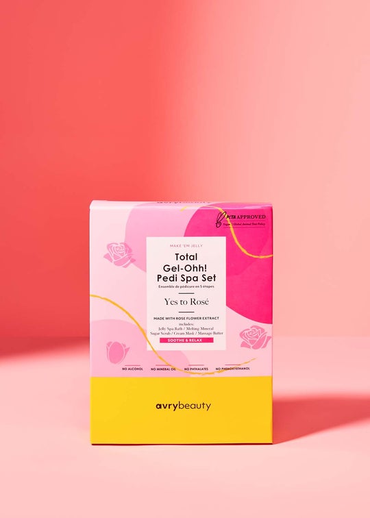 Avry Beauty Gel-Ohh Pedicure 5 Steps - Yes to Rose - Case of 50