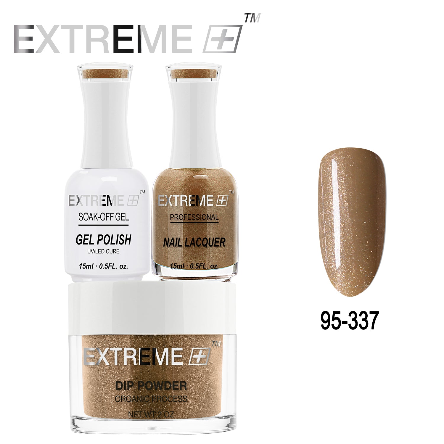EXTREME+ All-in-One 3-in-1 Combo Set - Dip Powder, Gel Polish, and Nail Lacquer #095