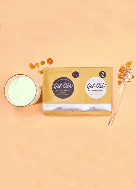 Avry Beauty Gel-Ohh Jelly Spa Bath - Milk & Honey - Box of 30