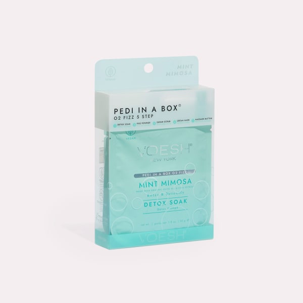 VOESH Pedi in a Box O2 Fizz 5 Step - Mint Mimosa - Case of 50
