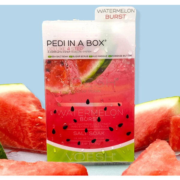 VOESH Deluxe Pedicure 4 Step - Watermelon Burst - Case of 50